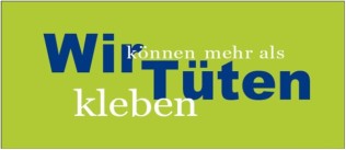Slogan Tueten Kleben