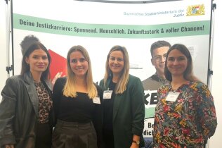 Der Messestand des Amtsgerichts Rosenheim